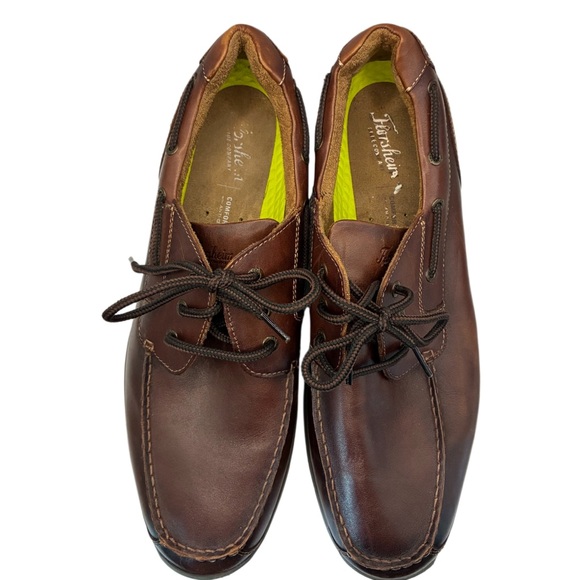 FLORSHEIM Great Lakes Moc Toe Oxford Loafers Brown Leather Men's Size 13 wide - Picture 4 of 13